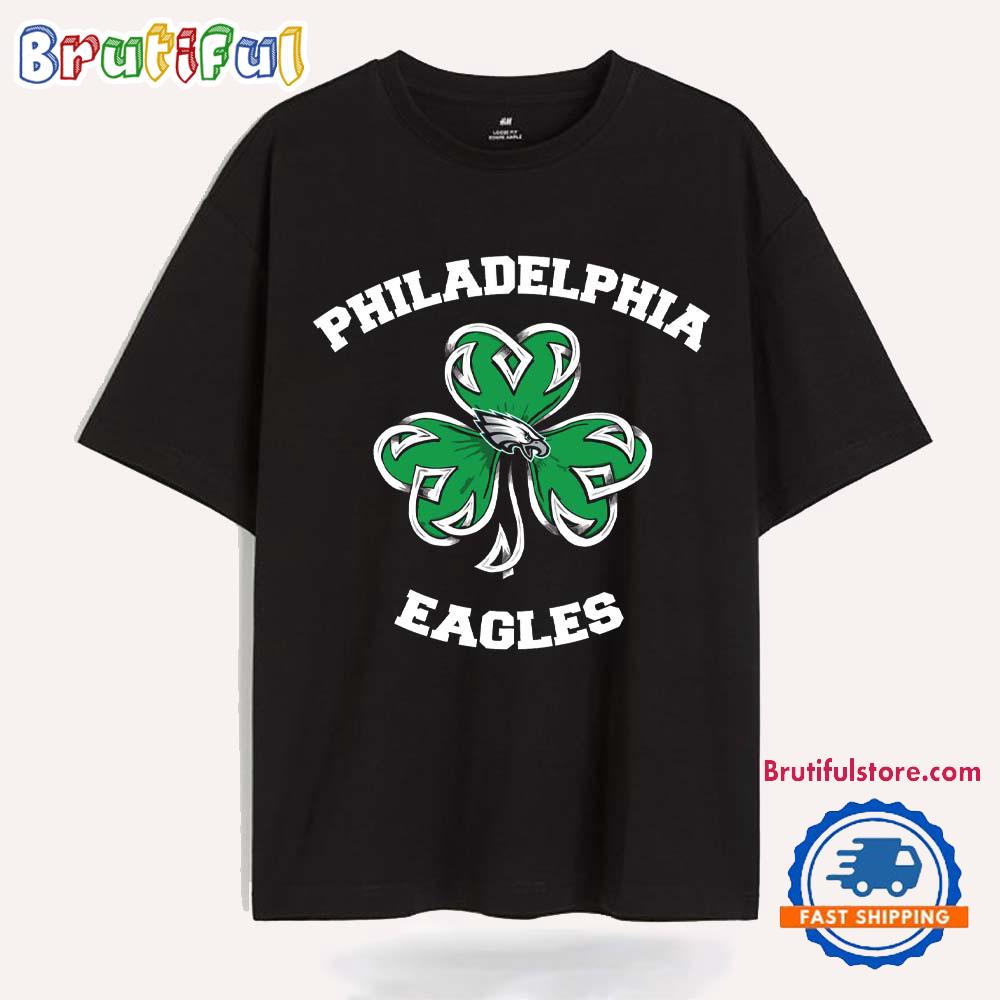 Shamrock Football St Patricks Day Philadelphia Eagles NFL 2025 T Shirt