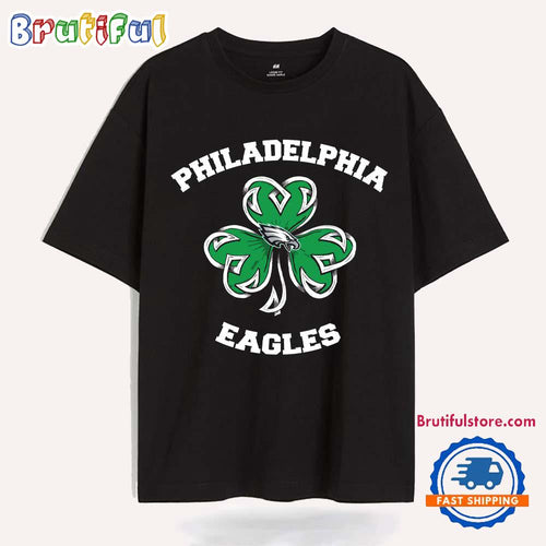 Shamrock Football St Patricks Day Philadelphia Eagles NFL 2025 T Shirt