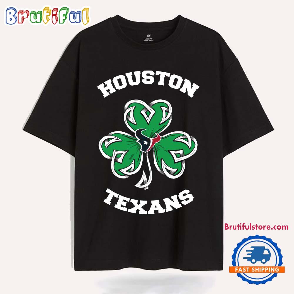 Shamrock St Patricks Day Houston Texans NFL 2025 T Shirt