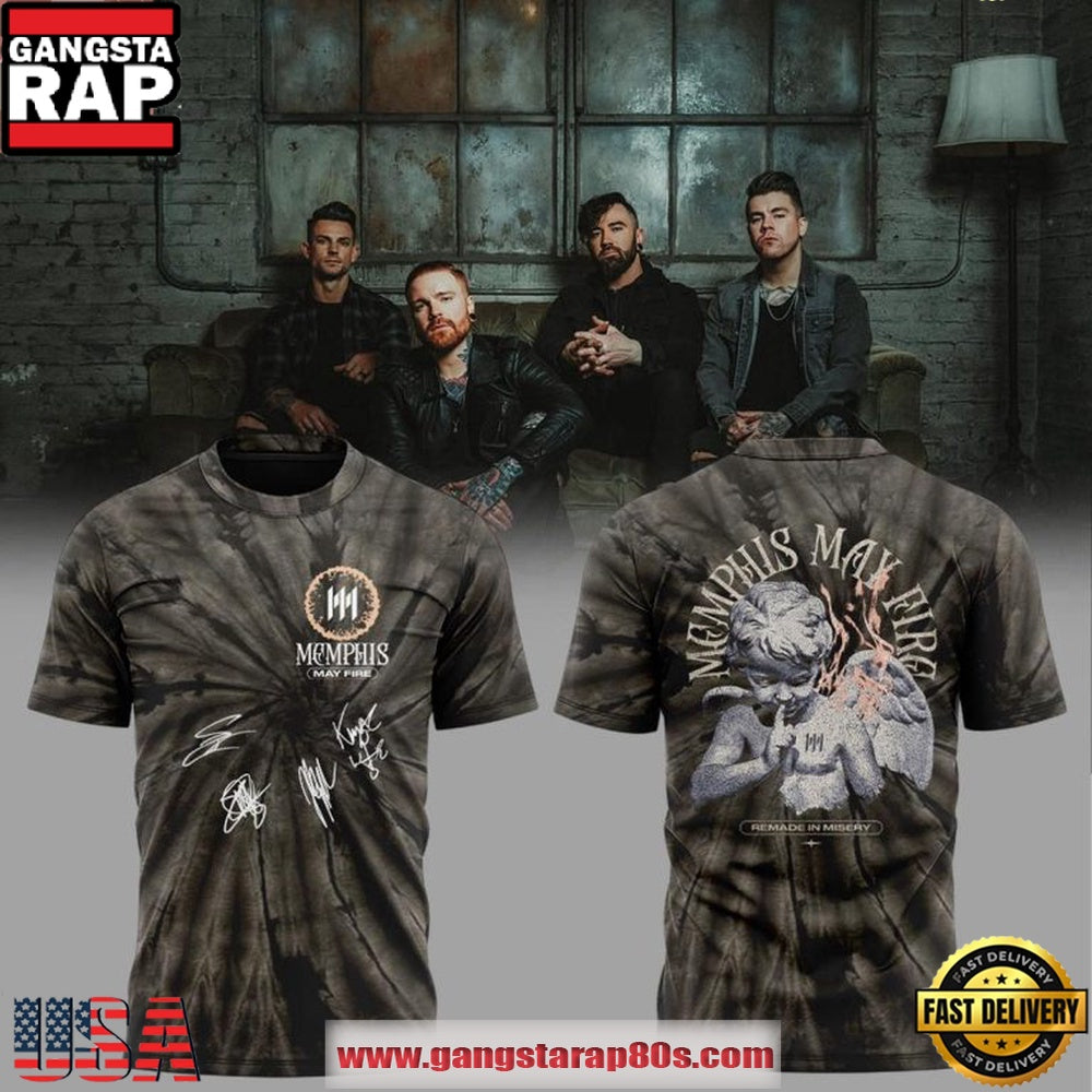 Shapeshifter World Tour 2026 Memphis May Fire Tie-dye T Shirt