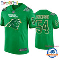 Shaq Thompson Carolina Panthers #54 Jersey St. Patricks Day Kelly Green Lucky Football Jersey