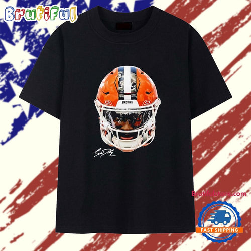 Shedeur Sanders Big Face Helmet Signature T Shirt