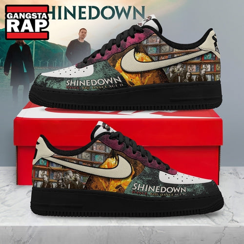 Shinedown Dance Kid Dance Act II Rock Band Graphic Air Force 1 Shoes Sneakers, Music Air Force 1 Shoes