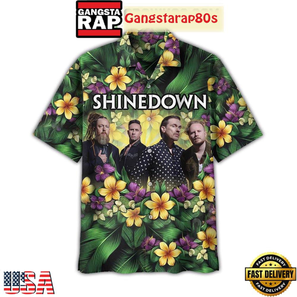 Shinedown It’s About To Get Heavy The Voices In My Head Are Legendary Aloha Hawaiian Shirt