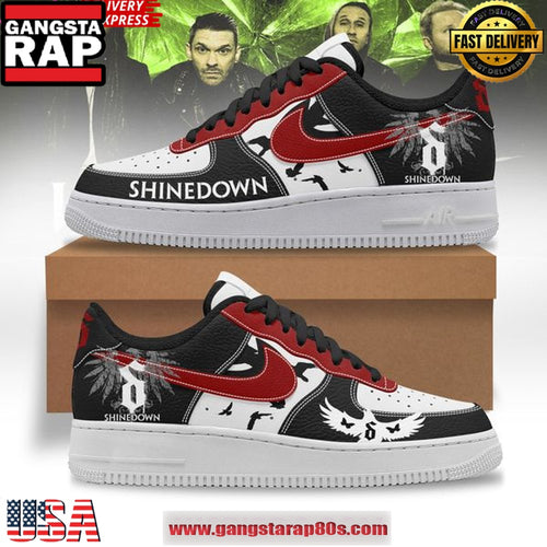 Shinedown Nike Special Edition Air Force 1 Running Sneakers Shoes