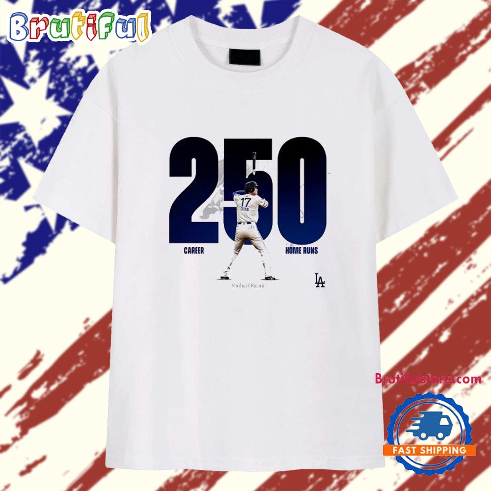 Shohei Ohtani 250 Career Home Runs Los Angeles Dodgers MLB 2025 T Shirt