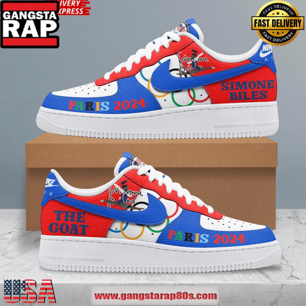 Simone Biles Goat Olympic Paris Nike Air Force 1 Sneakers Shoes