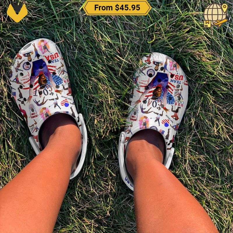 Simone Biles The GOAT USA Gymnastics Paris 2024 Crocs Crocband Shoes