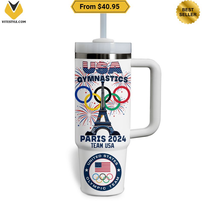 Simone Biles The GOAT USA Gymnastics Paris 2024 Stanley Tumbler