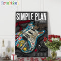 Simple Plan North American Tour 2024 Wall Art Poster Canvas