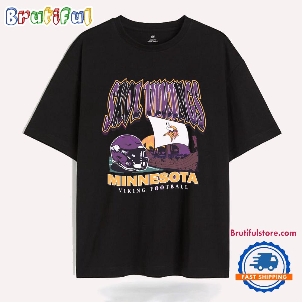 Skol Vikings Minnesota Vikings Football Vintage Logo T Shirt