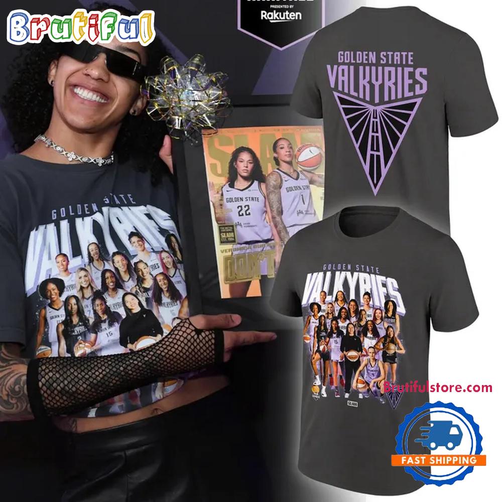 SLAM Cover Golden State Valkyries Team Print 2026 New Design T Shirt