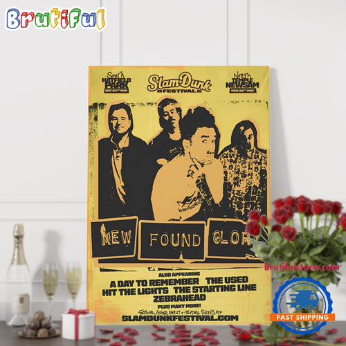 Slam Dunnk New Found Glory The USED Festival 2025 Wall Art Poster Canvas