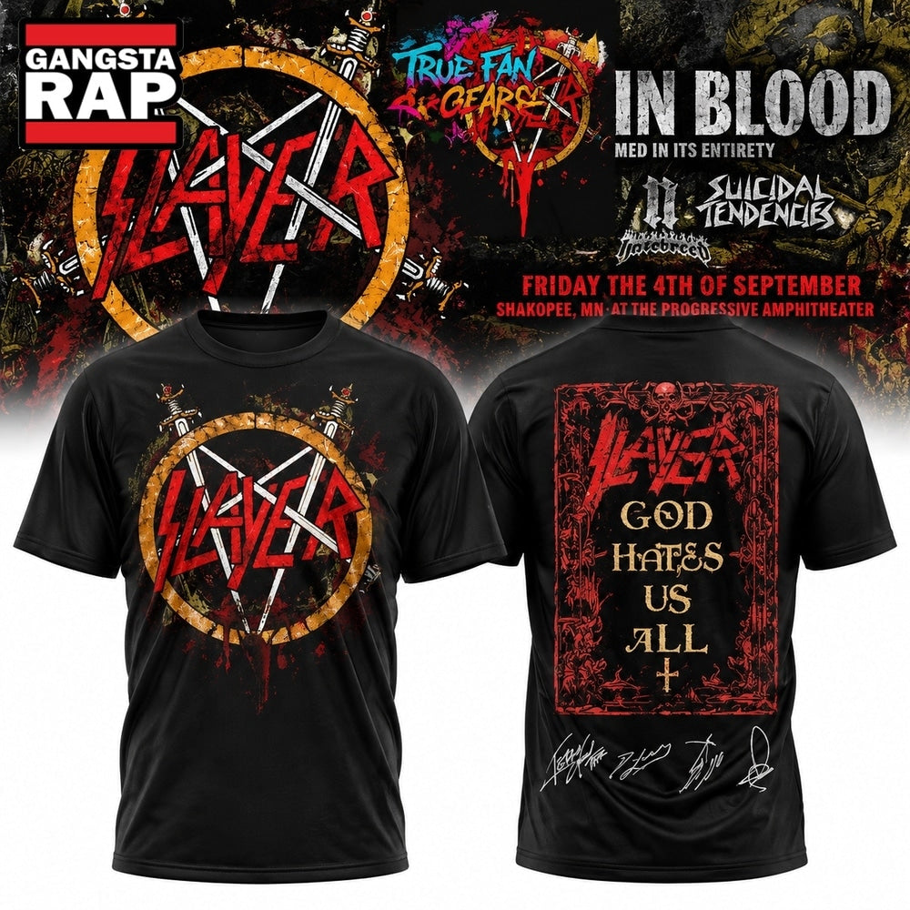 Slayer Reign in Blood 40th Anniversary 2026 Limited Edition T Shirt