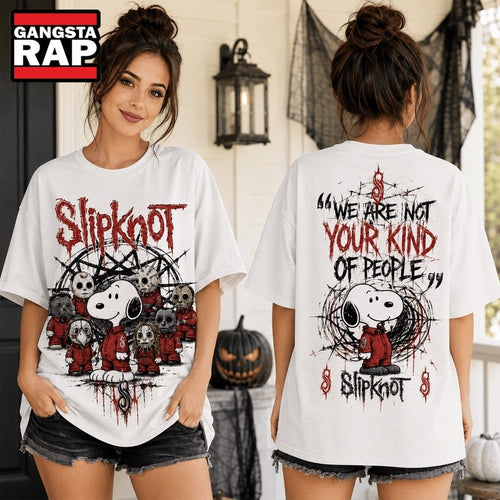 Slipknot Snoopy We Are Not Your Kind 3D Shirt , Music Trending 3D Shirt
