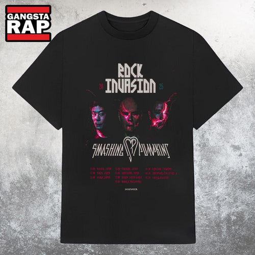 Smashing Pumpkin Rock Invasion Tour 2025 T Shirt
