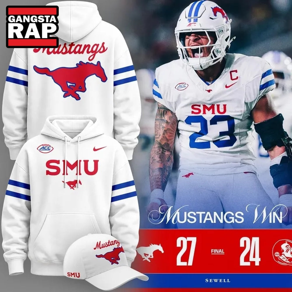 SMU Mustangs Football 2026 Score Winer 27 24 Hoodie T-Shirt