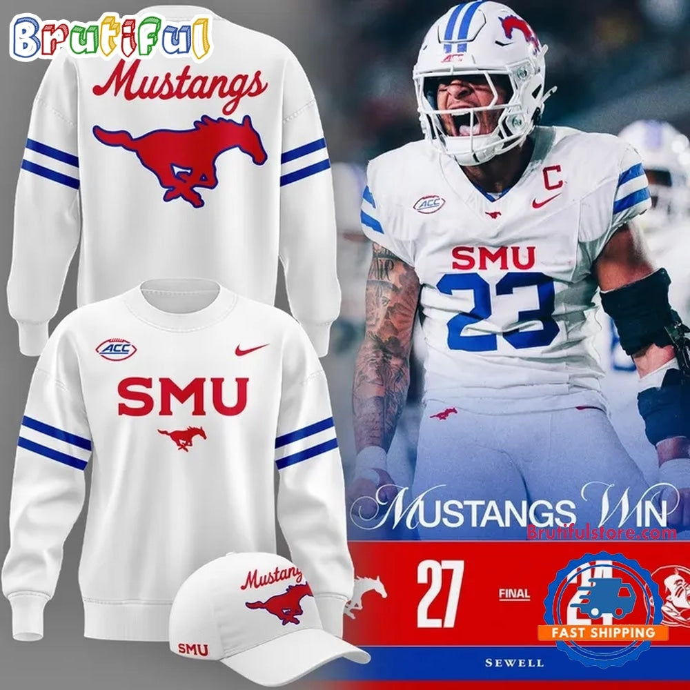 SMU Mustangs Football 2026 Score Winer 27 24 Hoodie T-Shirt