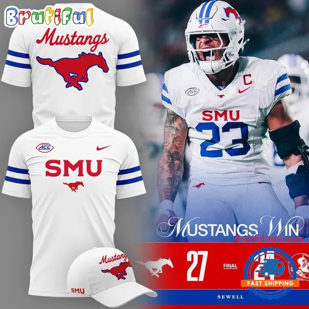 SMU Mustangs Football 2026 Score Winer 27 24 Hoodie T-Shirt