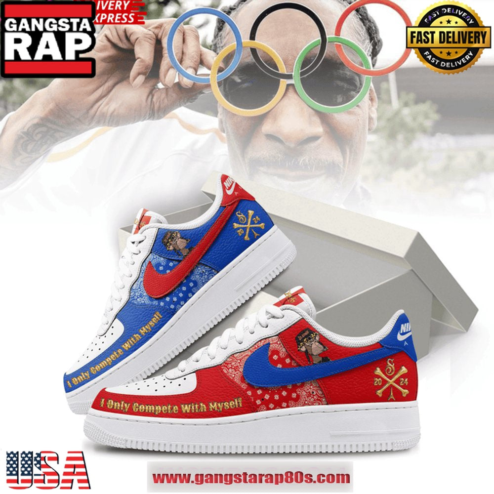 Snoop Dogg Olympic Limited Edition Air Force 1 Running Sneakers Shoes