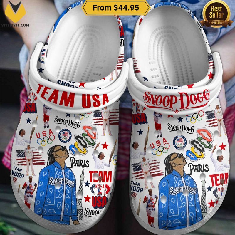 Snoop Dogg Team USA Olympic Paris 2024 Crocs Crocband Shoes