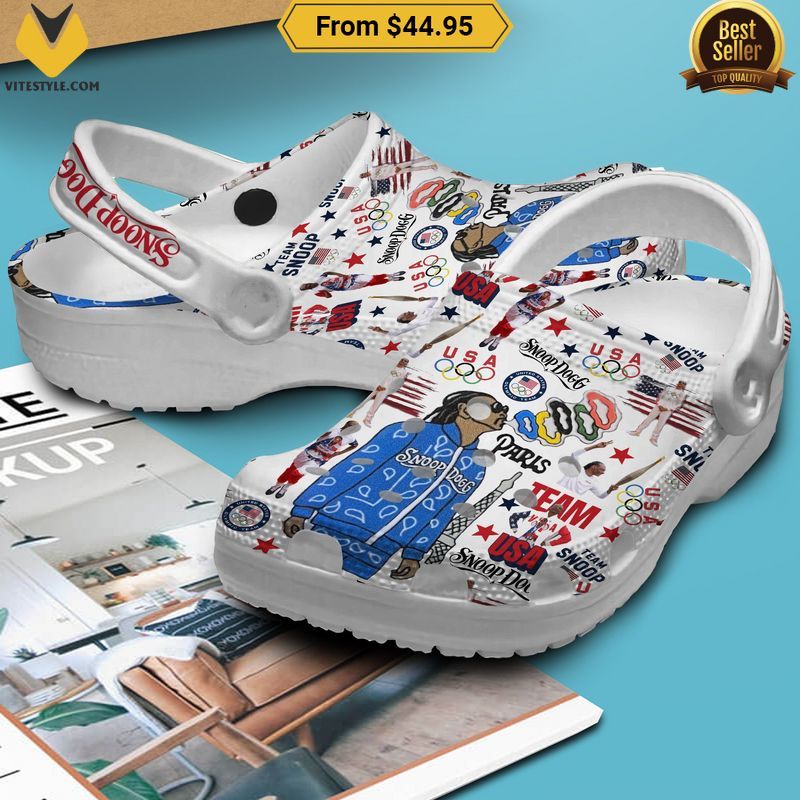 Snoop Dogg Team USA Olympic Paris 2024 Crocs Crocband Shoes