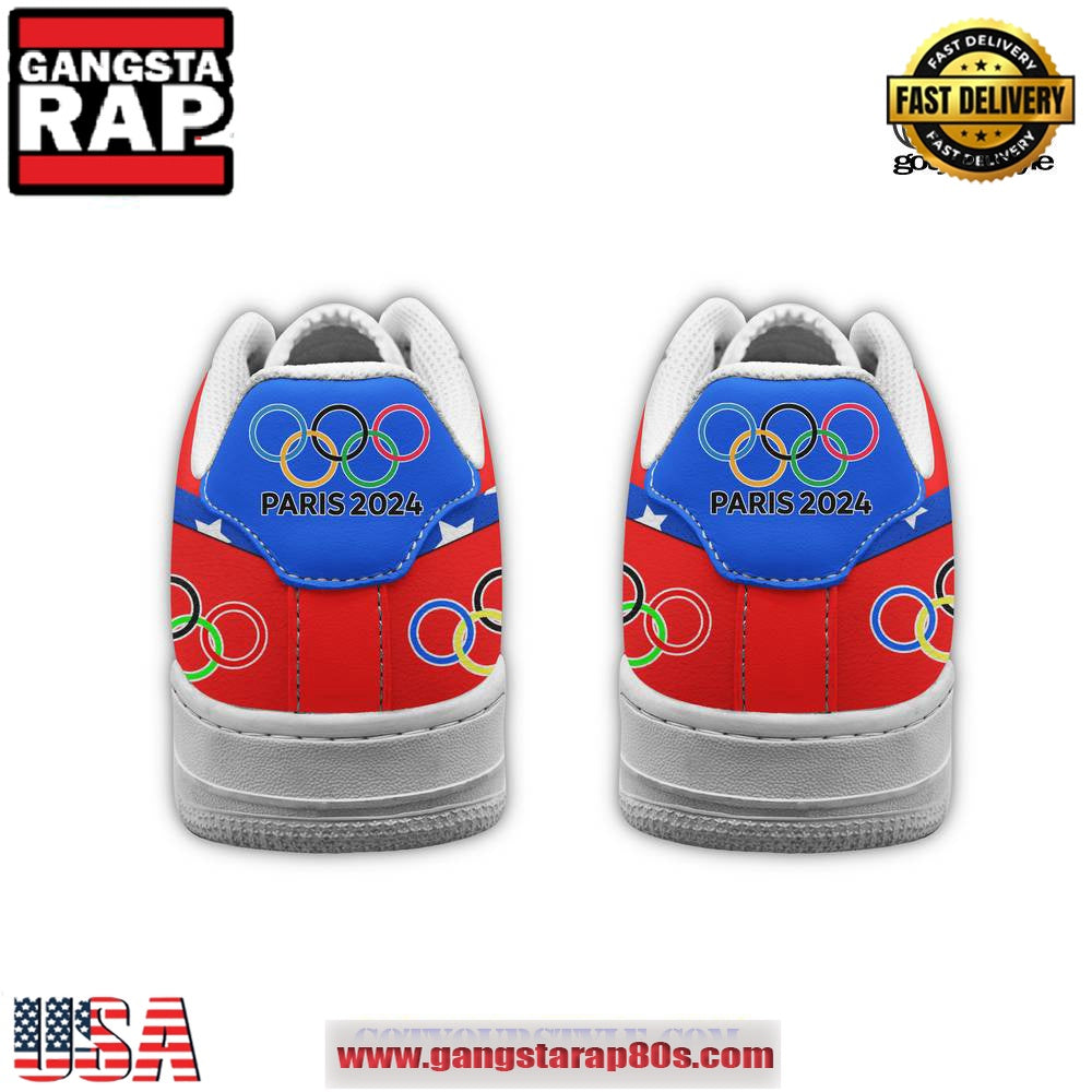 Snoop Dogg USA Smoke Olympic Games Limited Air Force 1 Running Sneakers Shoes
