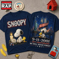 Snoopy 9 11 Memorial 25th Anniversary 3D Shirt , Music Trend Shirt