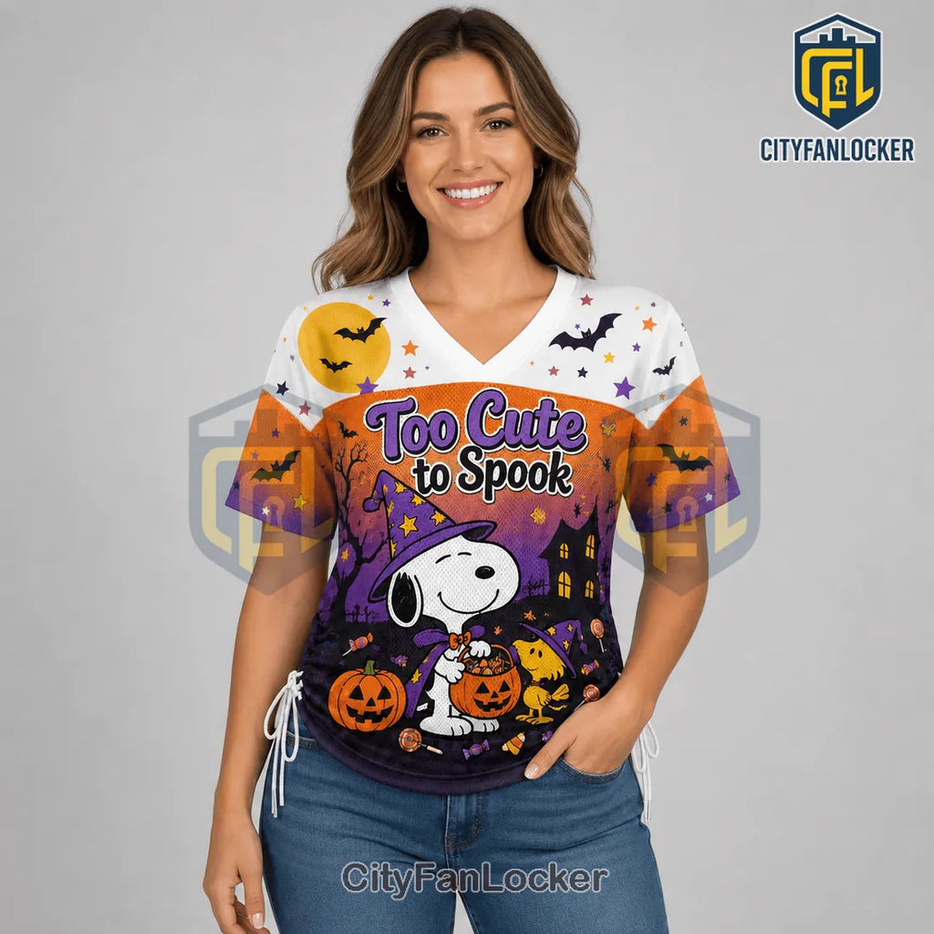 Snoopy and Friends Halloween Lace-Up Jersey T-Shirt