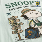Snoopy Around The World Light Blue T-Shirt