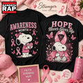 Snoopy Breast Cancer Awareness Month 3D Shirt Hoodie T-Shirt