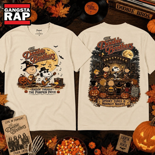 Snoopy Charlie Brown Rockin Pumpkin 3D Shirt