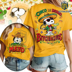 Snoopy Cinco de Mayo Festive Drinko Bitchachos Graphic T-Shirt