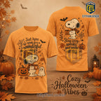Snoopy Fall Cozy 2026 Halloween Pumpkin T-Shirt