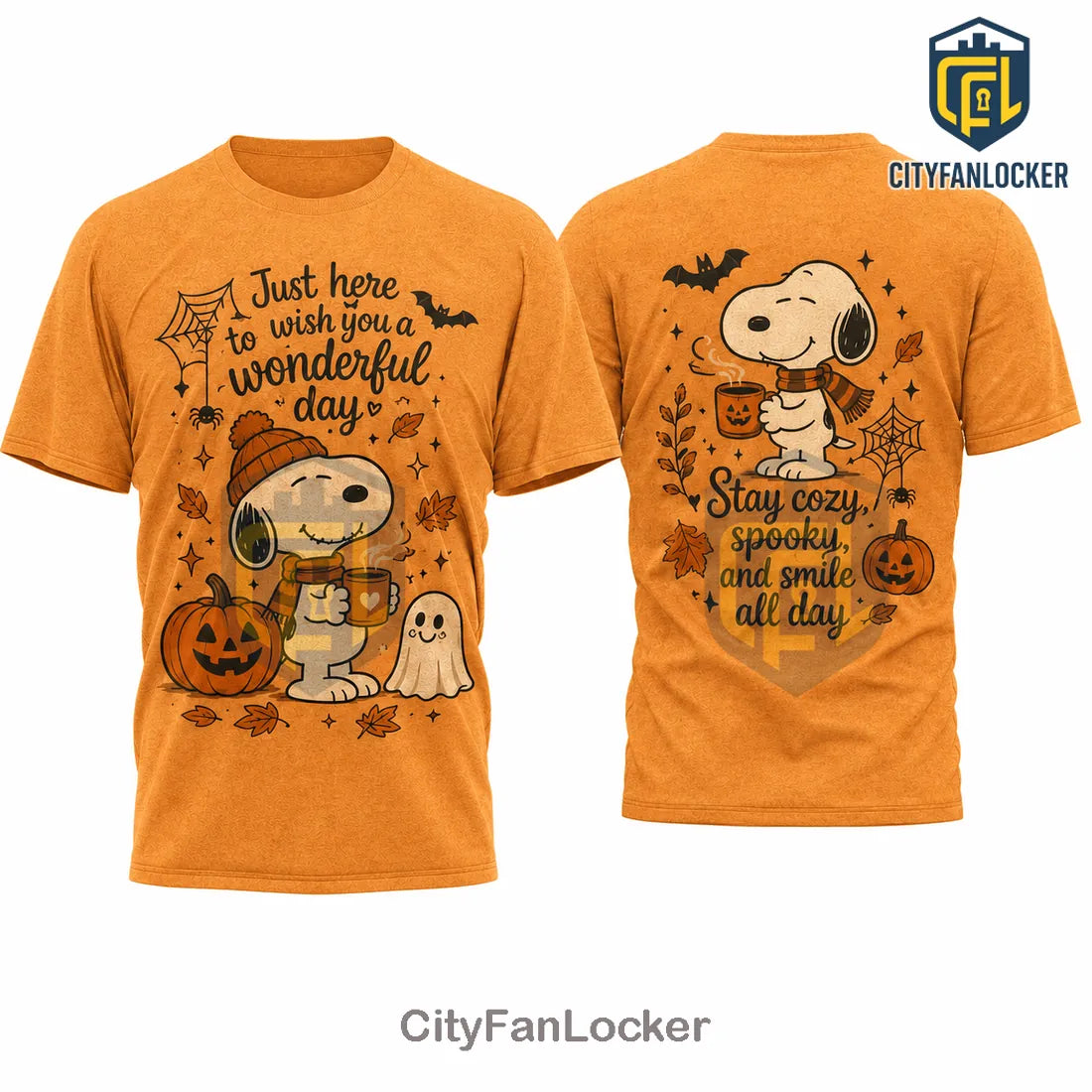Snoopy Fall Cozy 2026 Halloween Pumpkin T-Shirt
