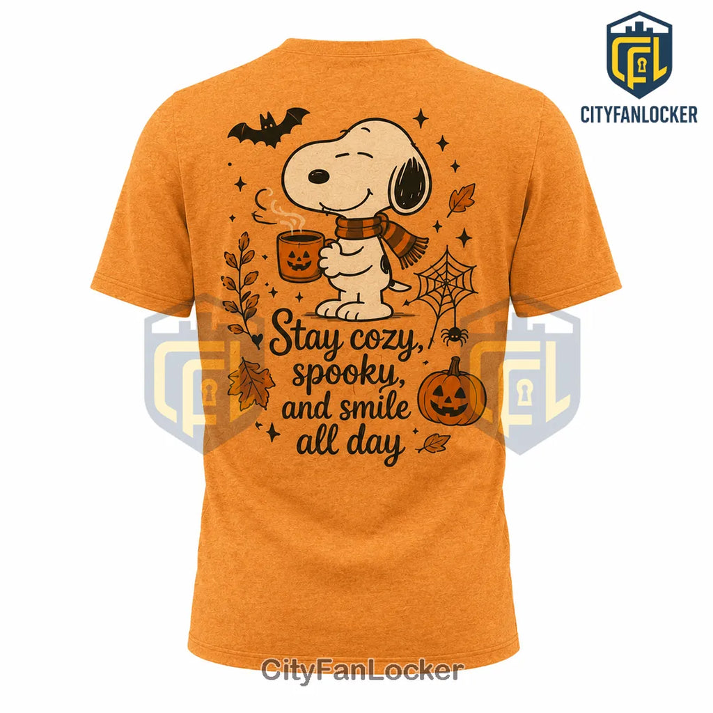 Snoopy Fall Cozy 2026 Halloween Pumpkin T-Shirt