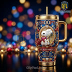 Snoopy God Bless America 4th of July 40oz Tumbler