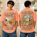 Snoopy Good Mood Picnic Peach T-Shirt