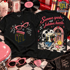 Snoopy Grease Jukebox Hearts Shirt