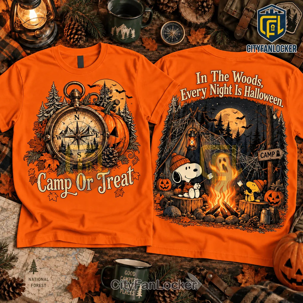 Snoopy Haunted Halloween Camp Shirt