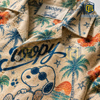 Snoopy Illustrated Button Down Hawaiian Shirt 2026