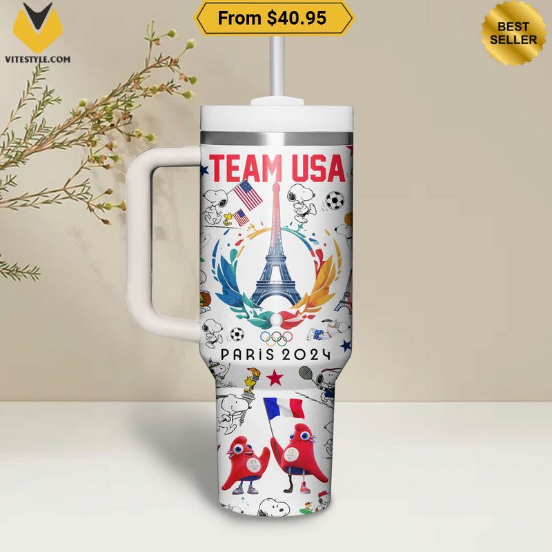 Snoopy Olympic Paris 2024 Team USA Stanley Tumbler