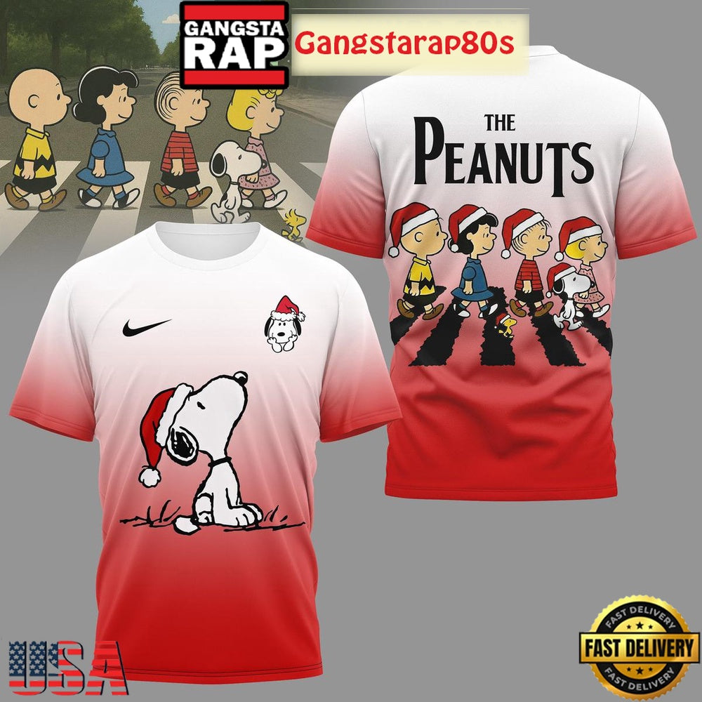 Snoopy Peanuts Abbey Road Limited Edition T Shirt