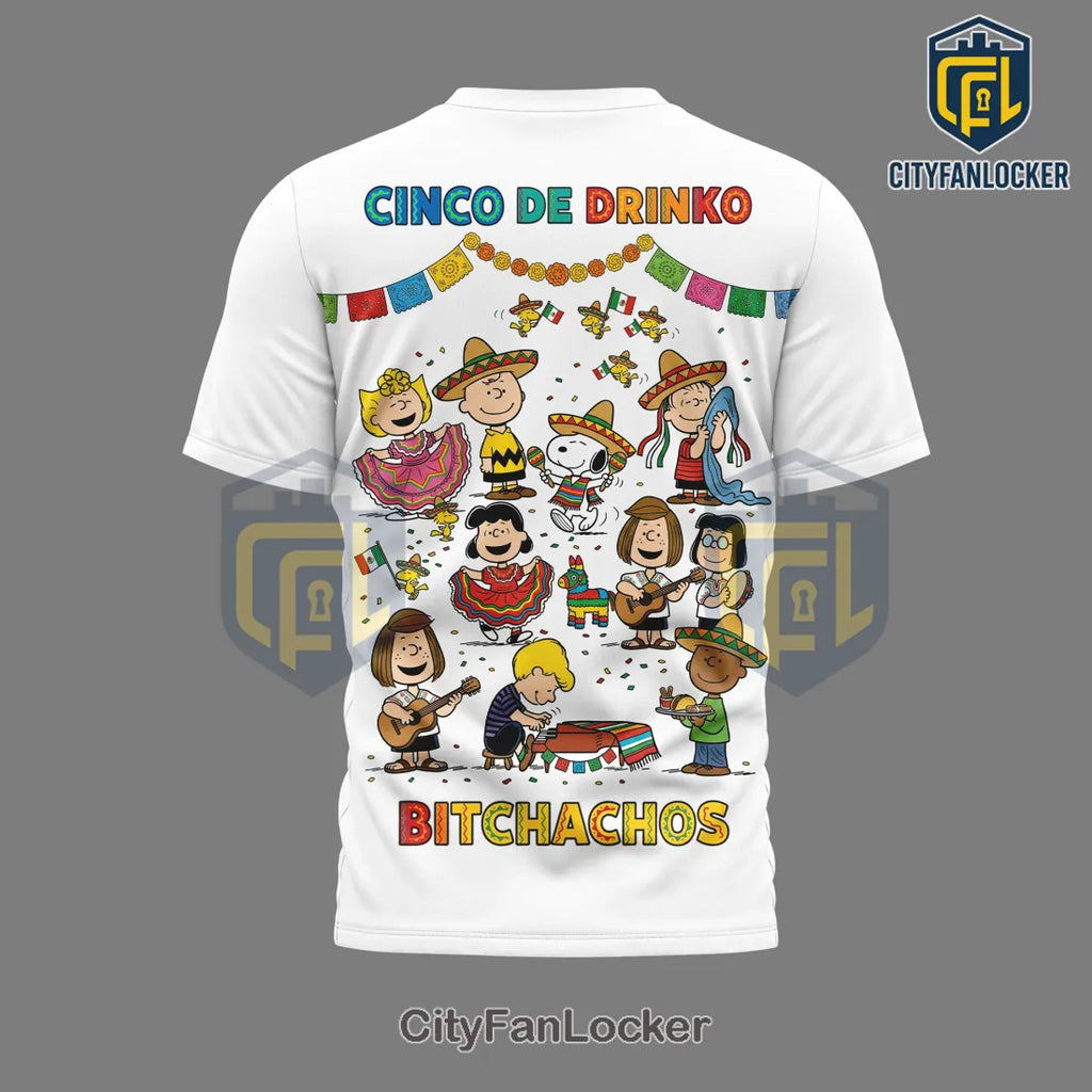 Snoopy Peanuts Gang Cinco de Mayo Fiesta T-Shirt