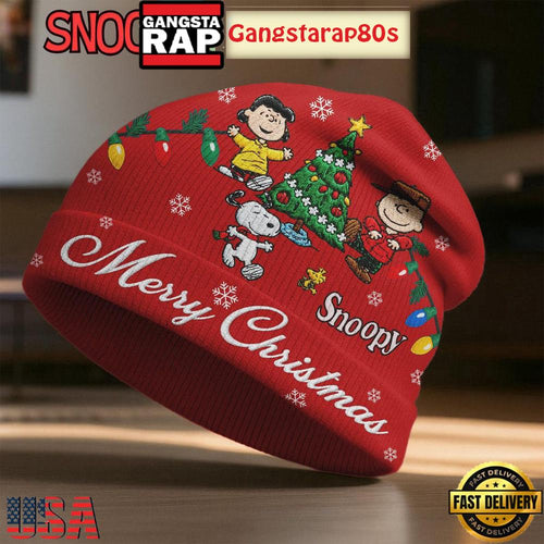 Snoopy Peanuts Merry Xmas 2025 Limited Edition Beanie Hat
