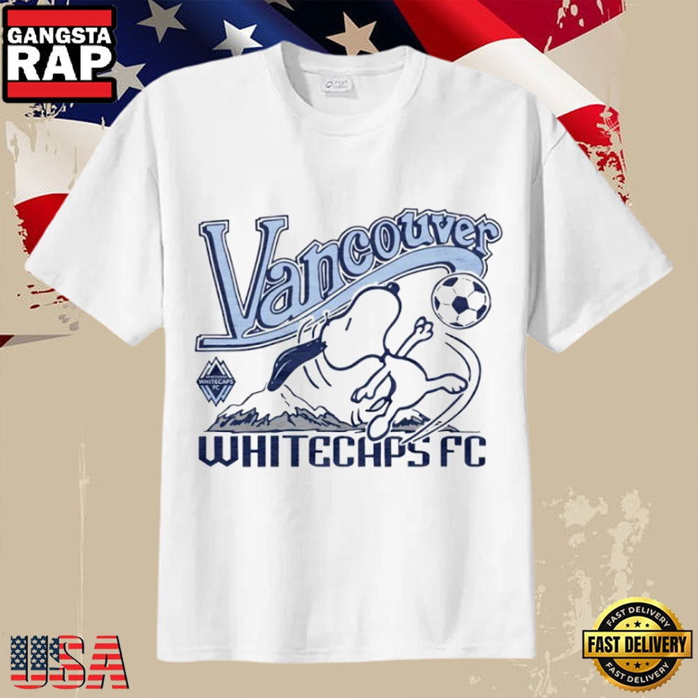 Snoopy Peanuts Vancouver Whitecaps FC 2026 Soccer Fan T-Shirt