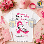 Snoopy Pink Ribbon Breast Cancer Awareness 2026 T-Shirt