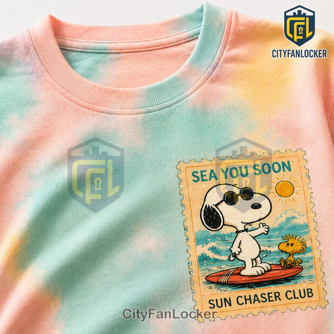 Snoopy Premium Chili Tie Dye T-Shirt