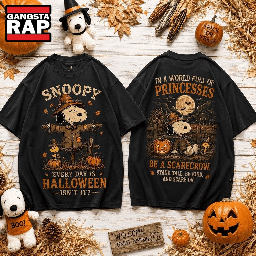 Snoopy Scarecrow Every Day Is Halloween Hoodie T-Shirt