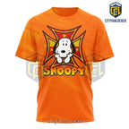 Snoopy Small Dog Big Garage Energy Orange Shirt
